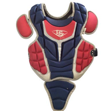 Used Louisville Slugger CHEST PROTECTOR Catchers Chest Protector Navy Blue Youth 11760-S000080745