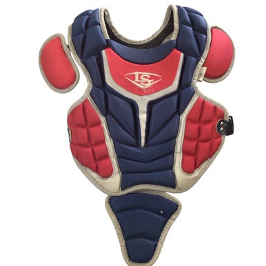 Used Louisville Slugger CHEST PROTECTOR Catchers Chest Protector Navy Blue Youth 11760-S000080745