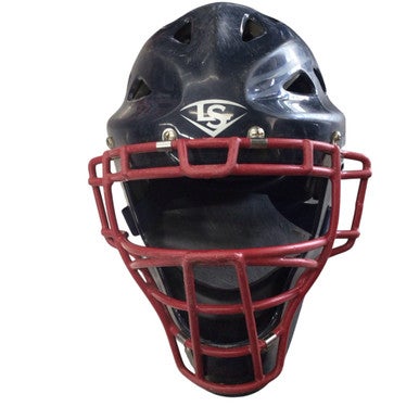 Used Louisville Slugger HELMET W/MASK Catchers Helmet w/Mask Navy Blue S/M 11760-S000080743