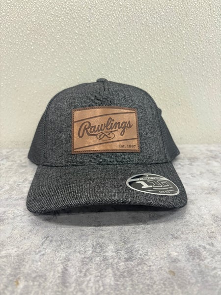 Rawlings Adjustable Leather Patch Hat