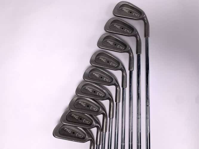 Ping Eye 2 Iron Set 3-PW+SW Black Dot KT-Shaft Stiff Steel Mens RH