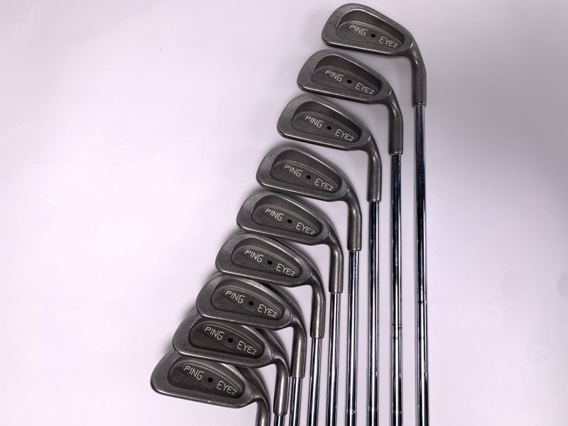 Ping Eye 2 Iron Set 3-PW+SW Black Dot KT-Shaft Stiff Steel Mens RH
