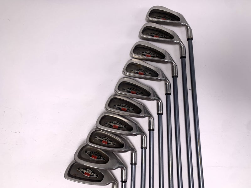 Callaway Big Bertha 2002 Iron Set 3-PW+AW+SW RCH 90 Regular Graphite Mens RH