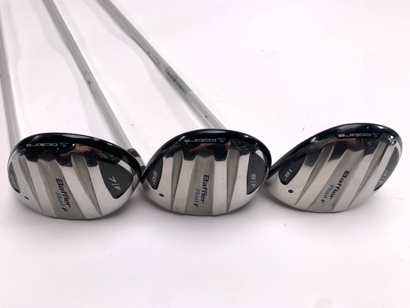 Cobra Baffler Rail F Wood Set 3 5 7 | 18* 20* 22* Fujikura Baffler Ladies RH