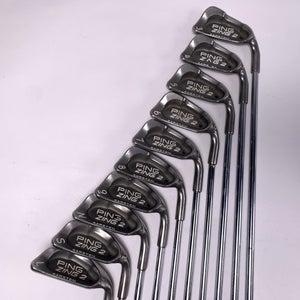 Ping Zing 2 Iron Set 3-PW+SW+LW Black Dot Karsten JZ Stiff Steel Mens RH