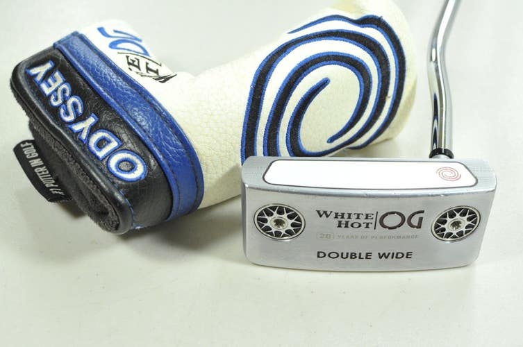 Odyssey White Hot OG Double Wide 34" Putter RH Steel with Head Cover # 200016