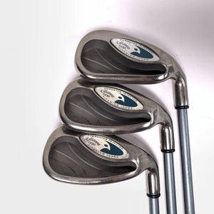 Callaway Hawkeye Iron Set 7-9 Hawk Eye Gems Ladies Graphite Womens RH