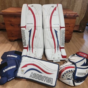 31" + 1.5 Vaughn Velocity 7480 Regular Goalie Full Set (Used)