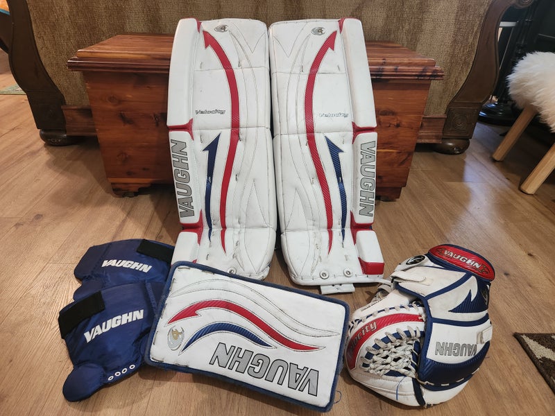 31" + 1.5 Vaughn Velocity 7480 Regular Goalie Full Set (Used)