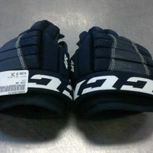 Used CCM 4R Youth Gloves Navy Blue 8" 11339-S000193473