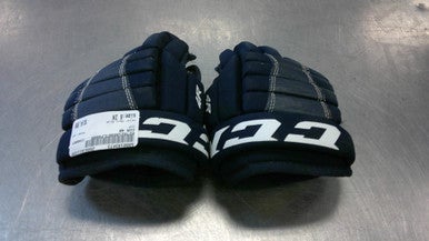 Used CCM 4R Youth Gloves Navy Blue 8" 11339-S000193473