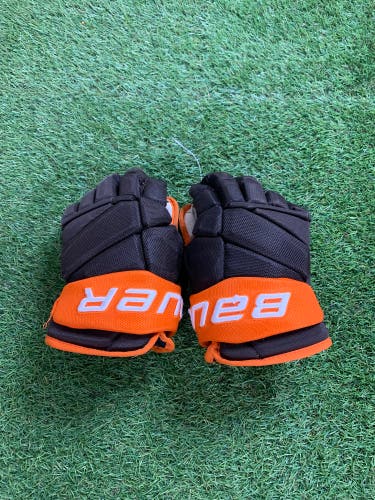 Brown Junior Bauer Vapor Pro Team Gloves 12" (Used)