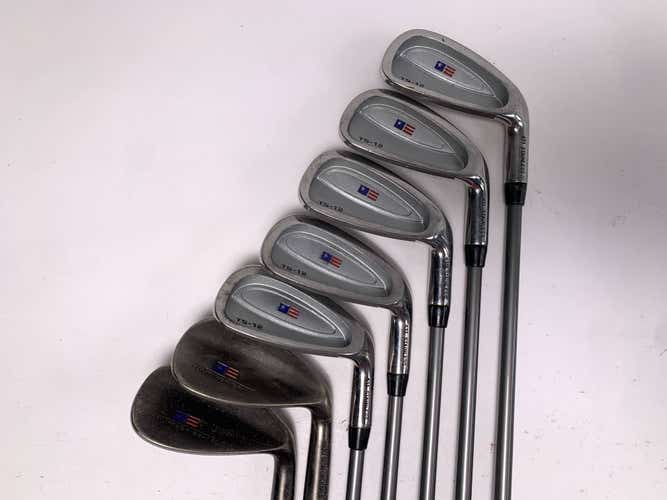 US Kids Iron Set 5-PW+GW+SW Advanced Tour Series 57-39 Youth Graphite Mens RH