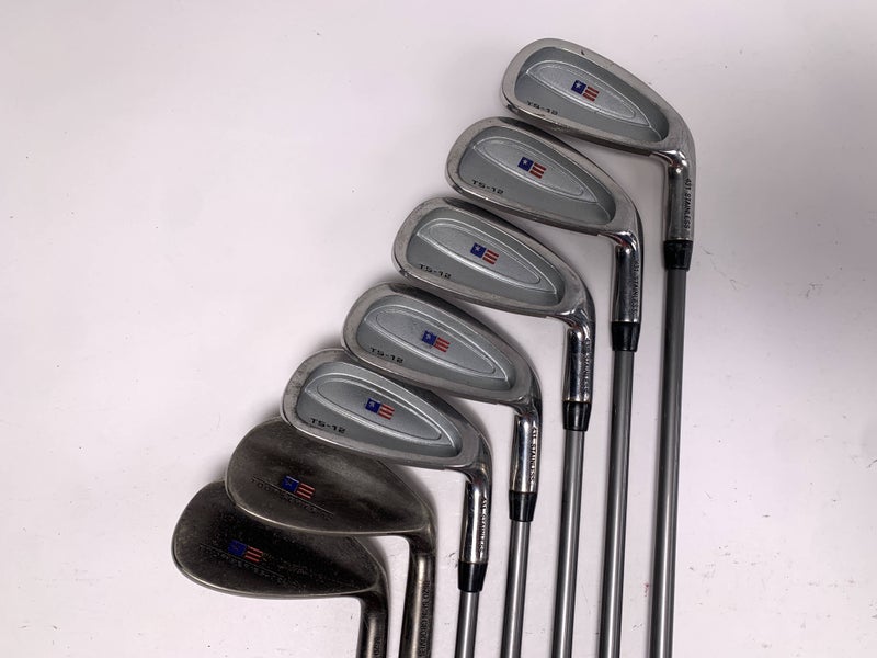 US Kids Iron Set 5-PW+GW+SW Advanced Tour Series 57-39 Youth Graphite Mens RH