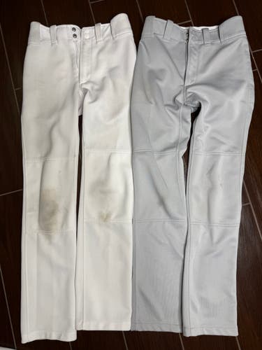 White Large Youth Game Pants