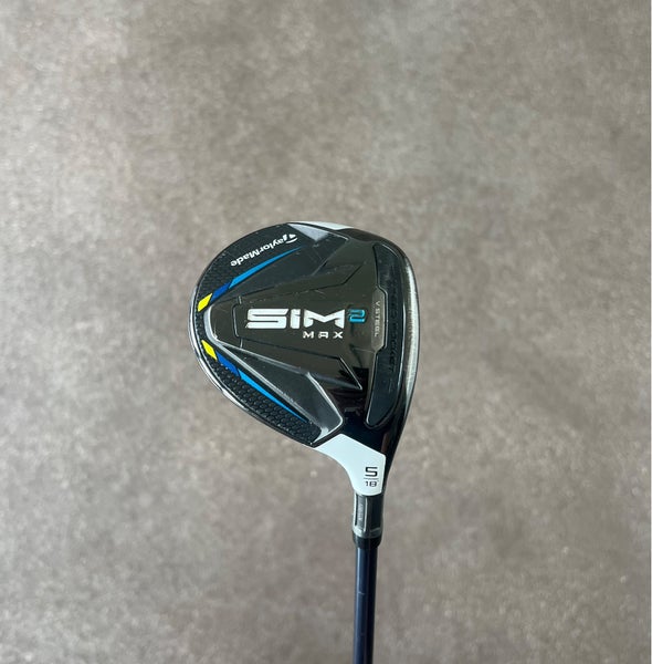 Used TaylorMade SIM 2 MAX Right Hand Regular Flex 5 Wood (Check Description)
