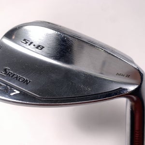 Srixon ZX7 MK II Gap Wedge GW 51* 8 AeroTech SteelFiber fc 80 F3 Regular RH