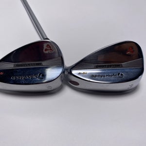 TaylorMade Milled Grind Satin Chrome Wedge Set 56* 13 | 60* 10 DG Wedge RH