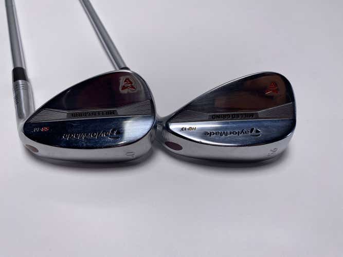 TaylorMade Milled Grind Satin Chrome Wedge Set 56* 13 | 60* 10 DG Wedge RH