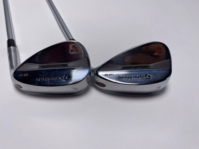 TaylorMade Milled Grind Satin Chrome Wedge Set 56* 13 | 60* 10 DG Wedge RH