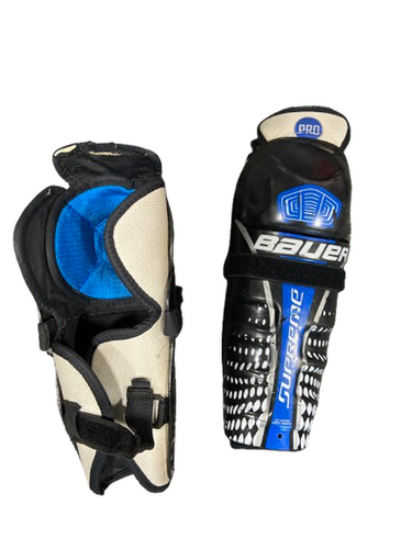 Used Bauer Youth Shin Guards Black 10" 11472-S000142918