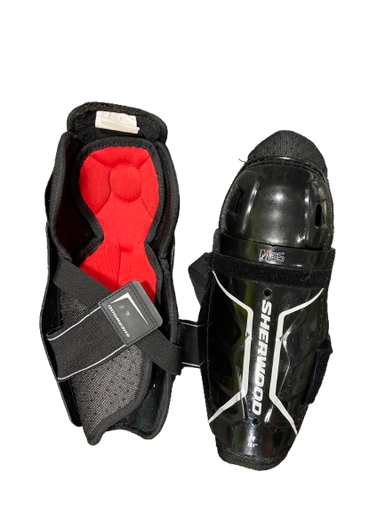 Used Sher-wood Youth Shin Guards Black 10" 11472-S000142910