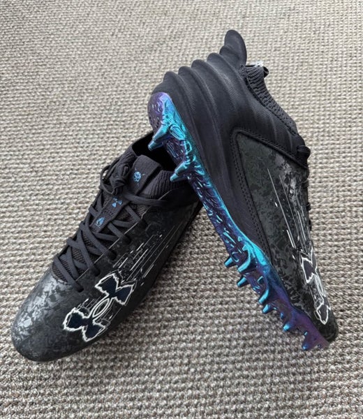 Men's Size M 12.0 (W 13.0) Under Armour Blur Smoke 2.0 Low Top Molded Cleats (New)