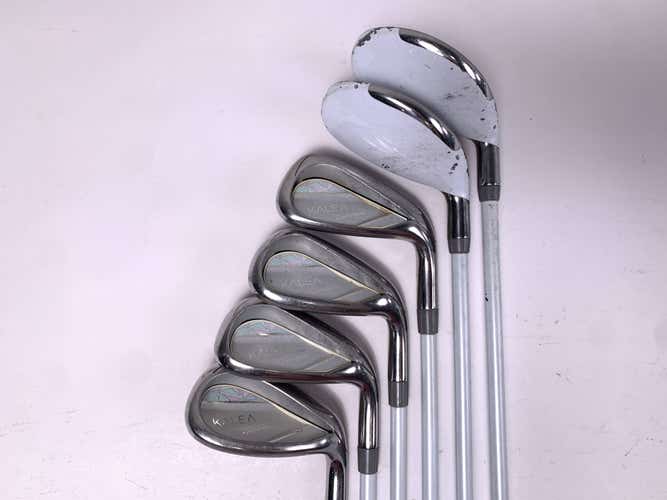 TaylorMade Kalea Ladies Iron Set 5H-6H 7-9+SW Kalea Slimtech 45g Ladies RH