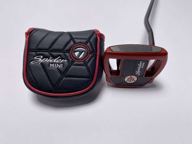 TaylorMade Spider Mini Red Putter 35" SuperStroke Pistol GTR 1.0 Mens RH HC NEW
