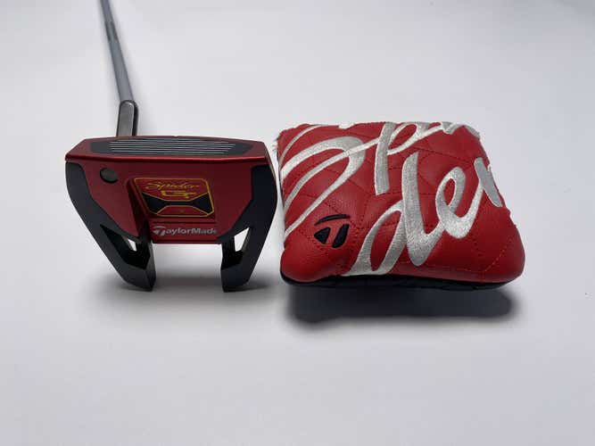 TaylorMade Spider GT Small Slant Red Putter 37" SuperStroke Pistol GTR 1.0 LH HC