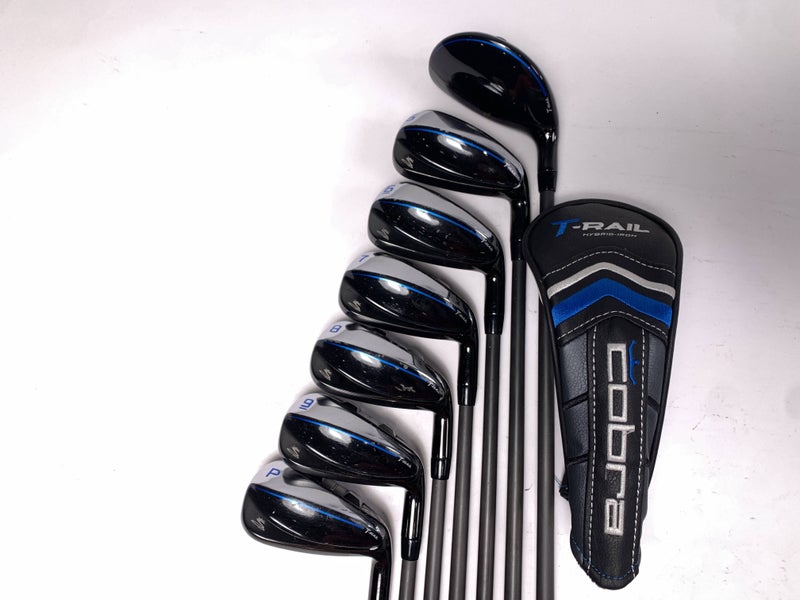 Cobra T-Rail 2021 Iron Set 4-PW Ultralite 45g Senior Graphite Mens RH