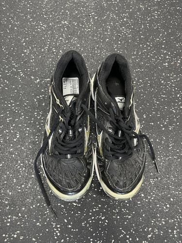 Used Mizuno VB Shoes Adult Black Senior 7.5 11849-S000030743