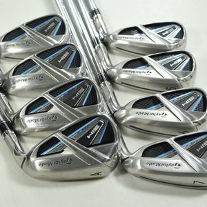 TaylorMade SIM Max 4-PW,AW Iron Set Stiff Flex Right KBS MAX 85g Steel # 201245