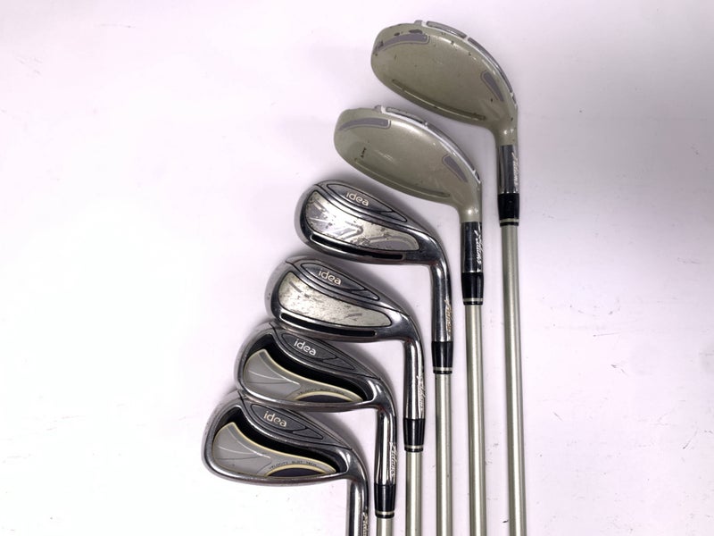Adams Idea Womens 2014 Irons 5HY-6HY-7 Iron-PW Idea Womens 50 Ladies Graphite RH