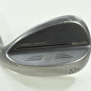 Titleist Vokey SM9 Jet Black 60*-14K Wedge Right Wedge Flex Steel # 201297