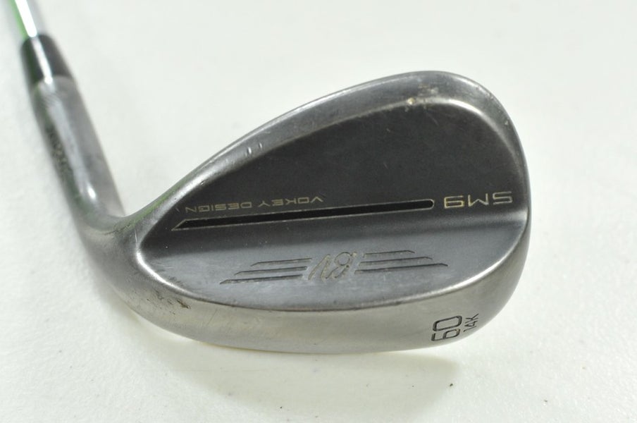 Titleist Vokey SM9 Jet Black 60*-14K Wedge Right Wedge Flex Steel # 201297