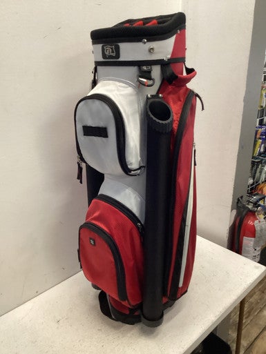Used RJ Sports CART BAG Mens Cart Bag Red And Black 11443-S000197109
