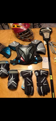 Lacrosse equipment full set up! Meets NOCSAE Starter Kit (Used)