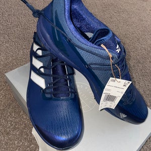 Blue Men's Size M 14.0 (W 15.0) Adidas Adizero Afterburner Low Top Metal (New)