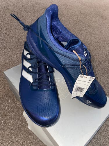 Blue Men's Size M 14.0 (W 15.0) Adidas Adizero Afterburner Low Top Metal (New)