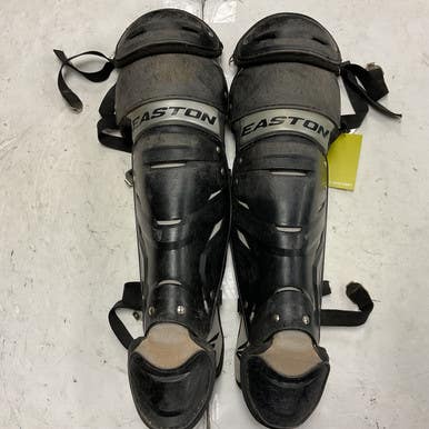 Used Easton GAMETIME Intermediate Catchers Leg Guards Black  11855-S000189611
