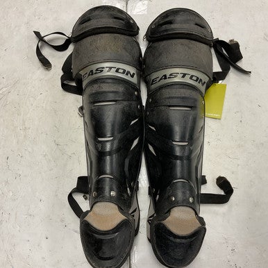 Used Easton GAMETIME Intermediate Catchers Leg Guards Black  11855-S000189611
