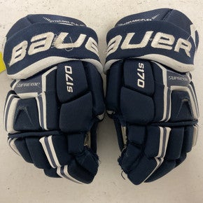 Used Bauer SUPREME S170 Junior Gloves Navy Blue 11" 11855-S000189652