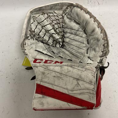 Used CCM EXTREME FLEX E3.9 GOALIE CATCHER Senior Goalie Catcher White/Black/Red 11855-S000189648