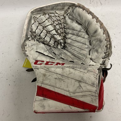 Used CCM EXTREME FLEX E3.9 GOALIE CATCHER Senior Goalie Catcher White/Black/Red 11855-S000189648