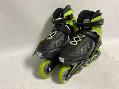 Used Bladerunner PHOENIX 2-6 Junior Rec Fitness Skates Green Adjustable 11855-S000189619