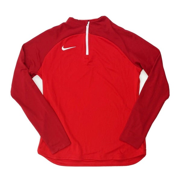 Nike Dri-FIT Academy Pro Drill 1/4 Zip Soccer Top K Women's Medium Red DH9246