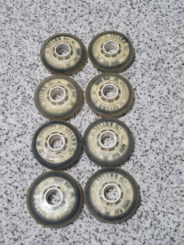 Rare Rinkrat Identity Krysis Black and White 80/76 Used Inline Skate Wheels