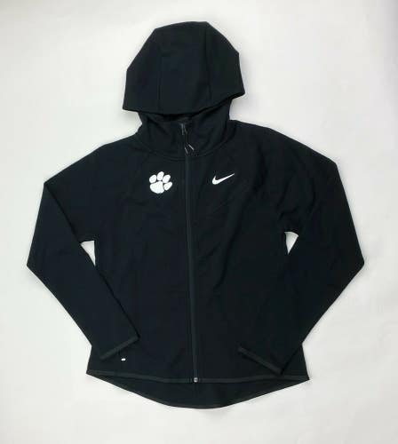 Nike Clemson Tigers Team Tech Fleece Windrunner Hoodie Women's M Black CW7220