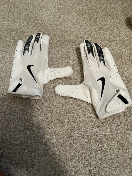 White Adult XL Nike Vapor jet 8.0 Gloves (New)